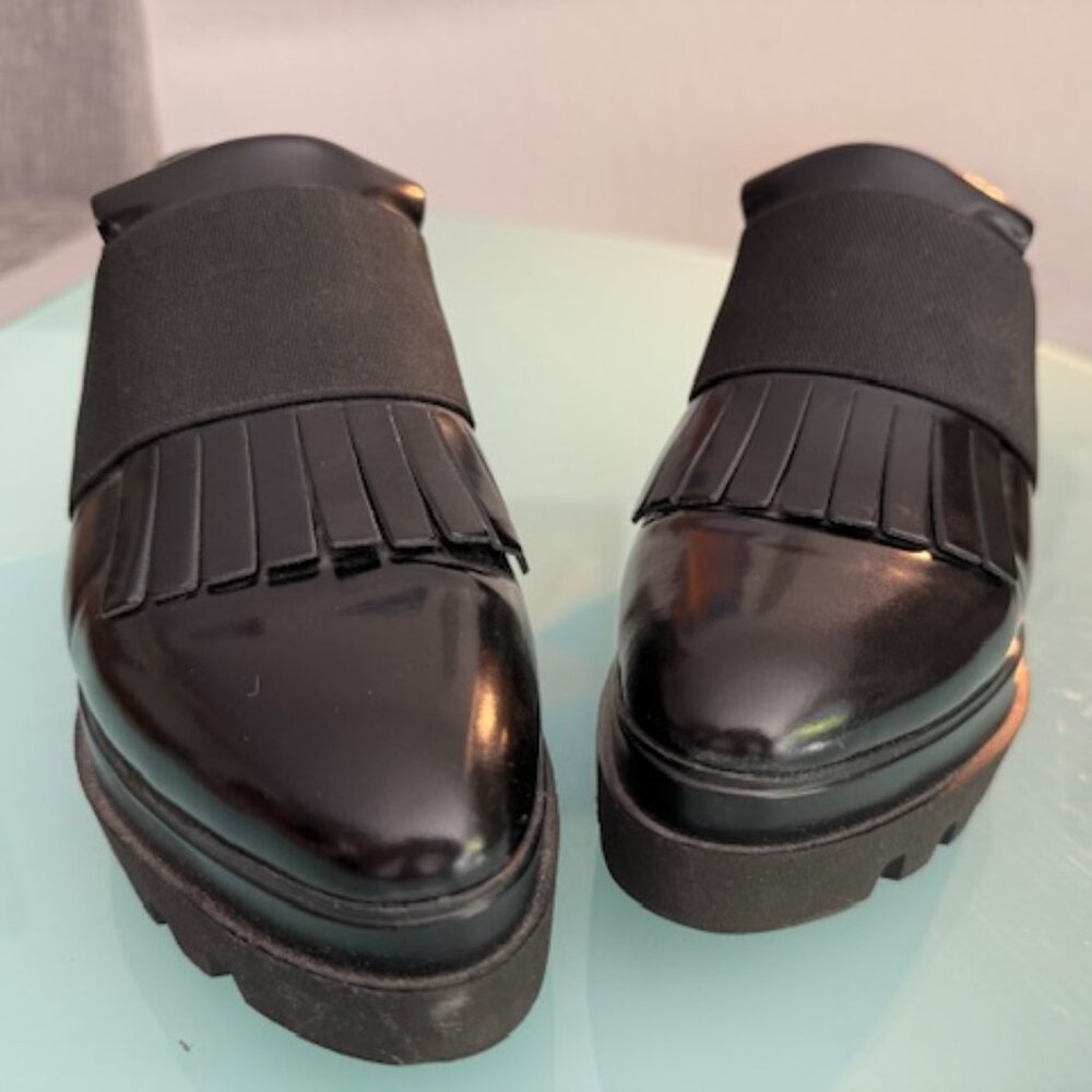 Patent Leather Pointed Toe Loafers from Italy - EU 37